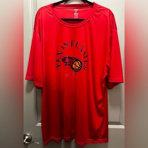 Epic Sports Size 3X Texas Flames Basketball Tee EUC